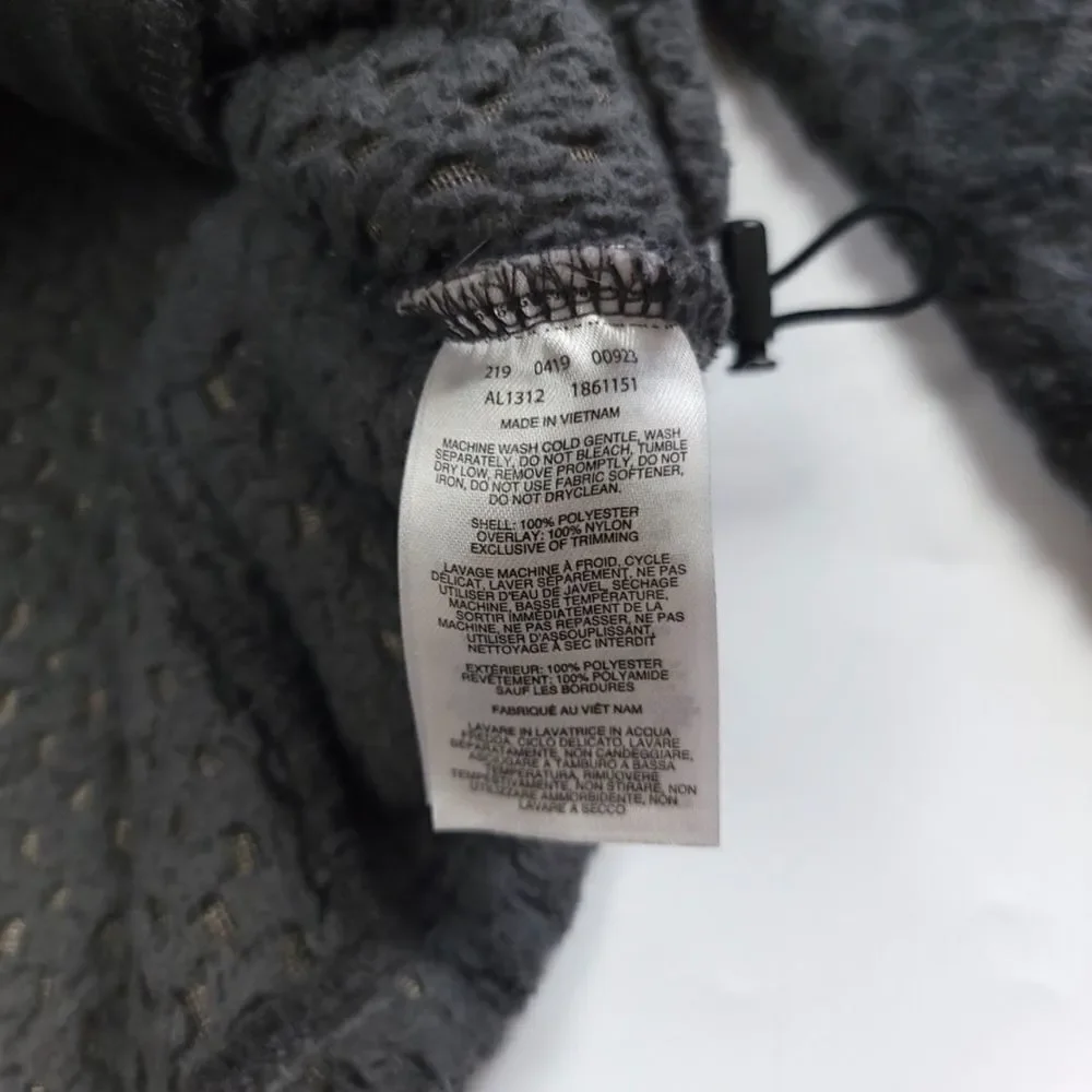 COLUMBIA Fireside Sherpa Hoodie Warm Tech Zip Jacket in Gray Medium Gorpcore - Picture 8 of 8